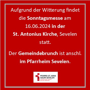 Es ist kalt und unbeständig - deshalb: