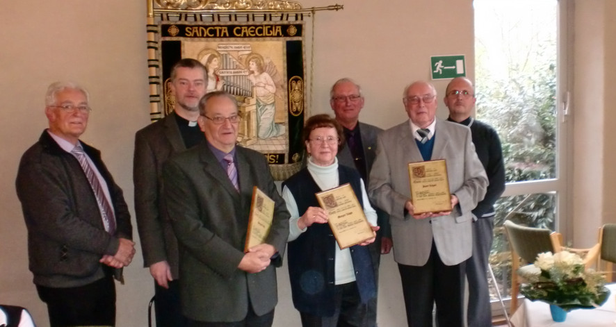 Jubilare 2010: Gerhard Voß, Margret und Josef Litges