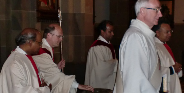Dechant Prießen im Kreis des Seelsorgeteams
