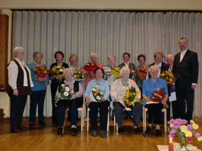 Goldjubilarinnen der kfd Issum